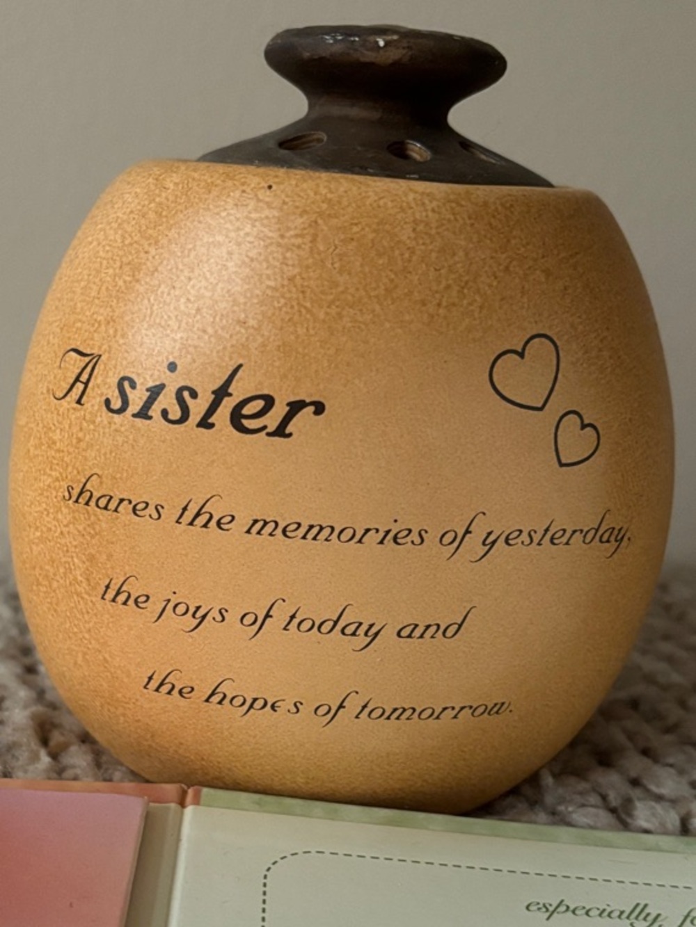 Seagull Studios Heart Warmers Decorative   Tea Light Candleholder-Always Sisters